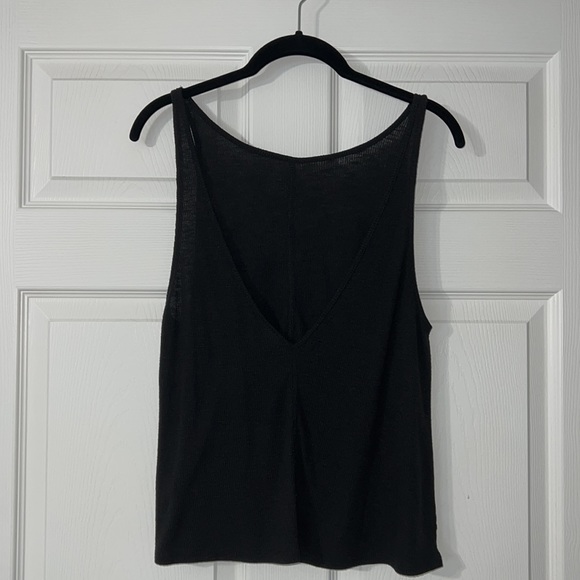 Free People tank. Low cut back. Black. Size XS. - Picture 2 of 5